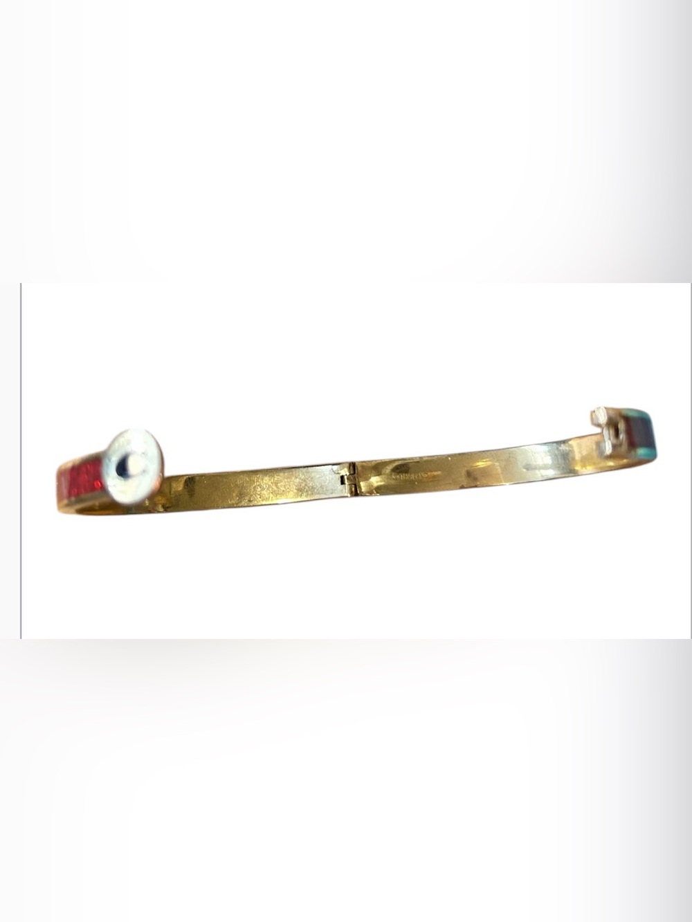 Coach Signature C glitter skinny/hinged bangle bracelet - Picture 5 of 5